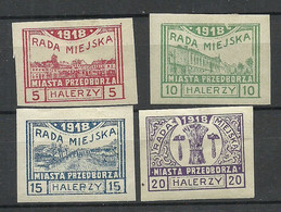 Poland Polen 1918 Przedborz Michel 15 - 18 C * - Nuevos