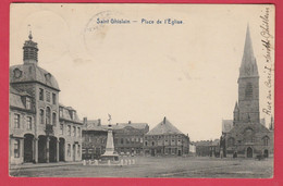 Saint Ghislain - Place De L'Eglise -1922 (  Voir Verso ) - Saint-Ghislain