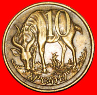 * GREAT BRITAIN: ETHIOPIA ★ 10 CENTS 1969 (1977) LION OF JUDAH AND ANTELOPE! LOW START ★ NO RESERVE! - Aethiopien
