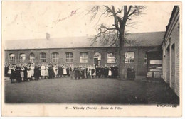 VIESLY - Ecole Des Filles - ( 1906 ) TRES BELLE ANIMATION - Autres & Non Classés