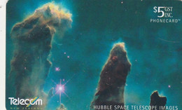 New Zealand, Chipcard Nr 103, $5, Hubble Space Telescope: Eagle Nebula M16. - Neuseeland