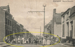 QUAREGNON - Rue De Monsville - Carte Très Animée Et Circulé 1919 - Quaregnon