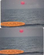 Namibia, NMB-045, Sunset - First Issue, Sunset At The Coast 1.    Big And Small (High And Low) Serial Number - Namibia