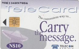 Namibia, NMB-067, Carry The Message, Satellite Disk, 2 Scans. - Namibia