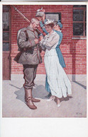 AK Vor Der Abfahrt - Künstlerkarte Wennerberg - Kriegspostkarte - Patriotika - Ca. 1915 (59344) - Wennerberg, B.