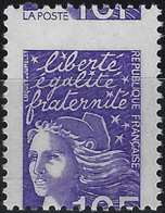 Marianne Luquet 3099**  10fr Violet Variété De Piquage Décalé TTB Signé Calves - Unused Stamps