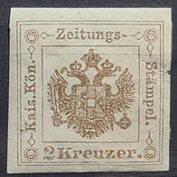 AUSTRIA 1877 - MLH - ANK 6 II (grosse 2) - Zeitungsstempelmarke 2kr - Journaux