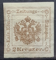 AUSTRIA 1877 - MLH - ANK 6 II (grosse 2) - Zeitungsstempelmarke 2kr - Zeitungsmarken