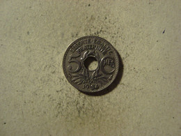 MONNAIE FRANCE 5 CENTIMES 1934 LINDAUER - 5 Centimes