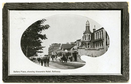 ISLE OF BUTE : ROTHESAY - BATTERY PLACE, SHOWING ALEXANDRA HOTEL / ADDRESS - FAULDHOUSE, CO-OP BUILDINGS - Bute