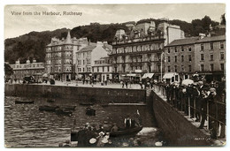 ISLE OF BUTE : ROTHESAY - VIEW FROM THE HARBOUR / ADDRESS - BIRMINGHAM, DALTON STREET, ALBANY HOUSE (WRIGHT) - Bute
