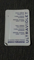 CARTE PARFUM FEMME ULTRAVIOLET PACO RABANNE POUR COLLECTION - Modern (from 1961)
