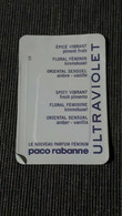 CARTE PARFUM FEMME ULTRAVIOLET PACO RABANNE POUR COLLECTION - Modernas (desde 1961)