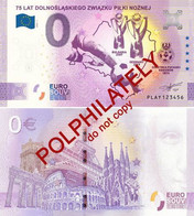 Dolny Slask Football Association (Wroclaw). Souvenir Billet Banknote 0 EURO. Pologne Poland 2021 - Polonia