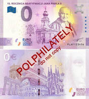 Pope John Paul II, 10th Anniversary Of Beatification. Souvenir Billet Banknote 0 EURO. Pologne Poland 2021 - Polonia