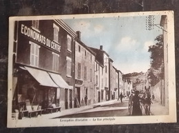 Carte Postale 63 LEMPDES La Rue Principale 1934 - Lempdes