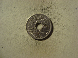 MONNAIE FRANCE 5 CENTIMES 1939 LINDAUER ( Maillechort ) - 5 Centimes