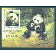 &#128681; Discount - Cuba 1999 International Stamp Exhibition China 99 - Beijing, China  (MNH)  - Fauna, The Bears, Phil - Ongebruikt
