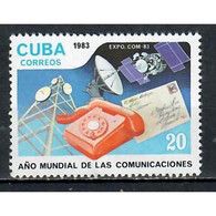 &#128681; Discount - Cuba 1983 World Communications Year  (MNH)  - Satellites, Communication, Radio, Phones, Telecommuni - Otros