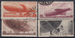 RUSSIE : POSTE AERIENNE 1934 DIRIGEABLES N° 33/36 OBLITERATIONS CHOISIES - Oblitérés