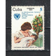 &#128681; Discount - Cuba 1984 Infant Survival Campaign  (MNH)  - Flowers, The Medicine, Children - Geneeskunde