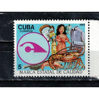 &#128681; Discount - Cuba 1983 State Quality Seal  (MNH)  - Crayfish, Products - Nuevos