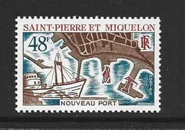 St Pierre & Miquelon 1967 New Harbour 48 Fr. Single MNH - Neufs