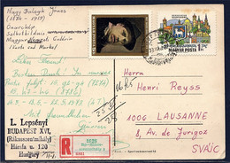 Timbre János Nagy Balogh Peintre Et Graphiste Hongrois Carte Postale Avec Son Portrait Spécialisé De Sujets Prolétariens - Varietà & Curiosità
