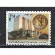 &#128681; Discount - Cuba 2001 The 100th Anniversary Of The José Marti National Library  (MNH)  - Jose Marti, Library - Nuevos