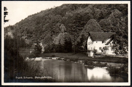 F5762 - Gößweinstein Stempfermühle Wassermühle Gaststätte - Brohm Silber Karte E. Von Leistner Muggendorf - Forchheim