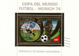 GUINEA EQUATORIAL Block 122,used,football - Used Stamps