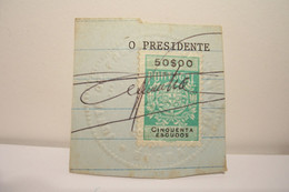 PORTUGAL - 50$00 -  CINQUENTA  ESCUDOS -TIMBRE FISCAL - Other & Unclassified