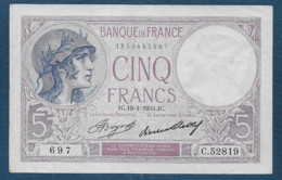 5 Francs  Violet   Du  19 - 1 - 1933 - 5 F 1917-1940 ''Violet''