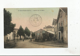 SAINT PALAIS (B P) 9 AVENUE DE LA GARE (ANIMATION ET PALQUES PUB CHOCOLAT LOUIT CHOCOLAT MENIER BYRRH) 1911 - Saint Palais