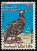 PAKISTAN SG 394-95 WILD LIFE BLACK PARTRIDGE Fauna Flora - Pakistan
