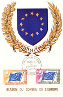 N°90347 -cachet Premier Jour Conseil De L'Europe - Blason Du Conseil De L'Europe- - Sonstige & Ohne Zuordnung