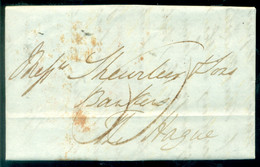 Engeland 1847 Brief Van London Naar Scheurleer Den Haag Over Rotterdam Korteweg 147 - ...-1840 Préphilatélie