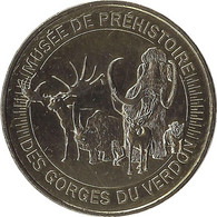 2015 MDP309 - QUINSON - Musée De Préhistoire Des Gorges Du Verdon 3 (animaux) / MONNAIE DE PARIS - 2015