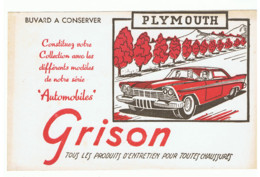 Buvard - Automobile PLYMOUTH - Oldtimer - Publicité GRISON - Produits Entretien Chaussures (FR102) - Automotive