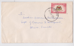 MALAISIE LETTRE TIMBRE IPOH FEDERATION OF MALAYA STAMP MAIL COVER MALAYSIA TO OTTAWA CANADA 1958 - Federation Of Malaya