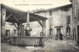 Très Rare La Livinière La Fontaine Et Epicerie SIGALA - Other Municipalities