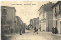 Très Rare POMEROLS Boulevard De La Gare - Other Municipalities