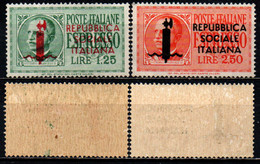 ITALIA RSI - 1944 - EFFIGIE DEL RE VITTORIO EMANUELE III CON SOVRASTAMPA - MH - Correo Urgente