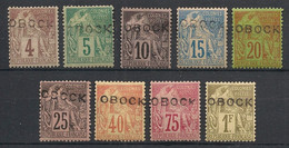 OBOCK - 1892 - N°Yv. 12 à 20 - TYpe Alphée Dubois - Série Complète - Neuf * / MH VF - Unused Stamps