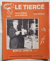 PARTITION - ACHILLE ZAVATTA "LE TIERCE" - CIRQUE - CLOWN - CHANSON FRANCAISE - ANNEE 60 - Gesang (solo)