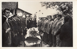 Post Mortem Fireman Firefighter Funeral Old Original Photo Bizarre - Funérailles