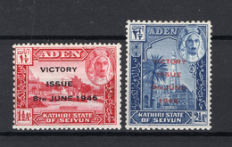 KATHIRI STATE  OF SEIYUN Yt. 12/13 MH* 1946 ADEN - Aden (1854-1963)