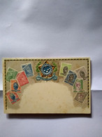 Brasil.the Stamps Card.zieher.relief.arms.yellow Dots..reg Post E 7 1 Or 2 Cards.commems For Postage - Sonstige