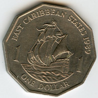 Caraïbes Orientales East Caribbean 1 Dollar 1989 KM 20 - Ostkaribischer Staaten