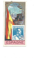Chromo ESPAGNE SPAiN Flag Drapeau Stamp Timbre En L'état Voir Les 2 Scans Rare 60 X 30 Mm Pub: Victoria - Victoria